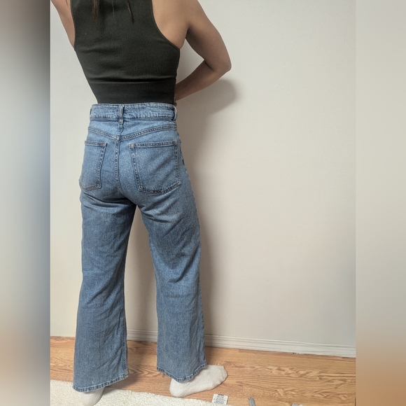 H&M Wide Leg High Waist Jeans - Picture 2 of 7